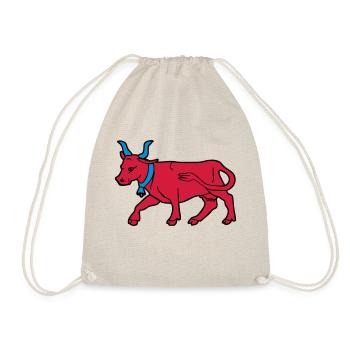 dessin vache rouge vecteur boucher éleveur Béarn - Sac de sport léger - nature - Devant