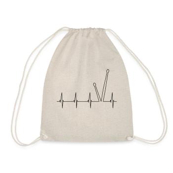 Battement de coeur de baguette, amour pour la batterie - Sac de sport léger - nature - Devant