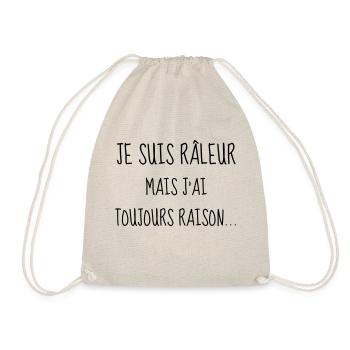 Râleur - Raleur - Citation - Humour - Comique - Sac de sport léger - nature - Devant