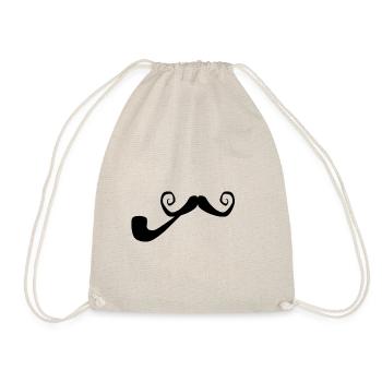 Beard with pipe - Drawstring Bag - nature - Front