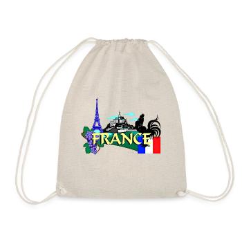 France - Drawstring Bag - nature - Front
