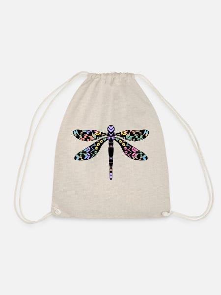 Dragonfly - Drawstring Bag - nature