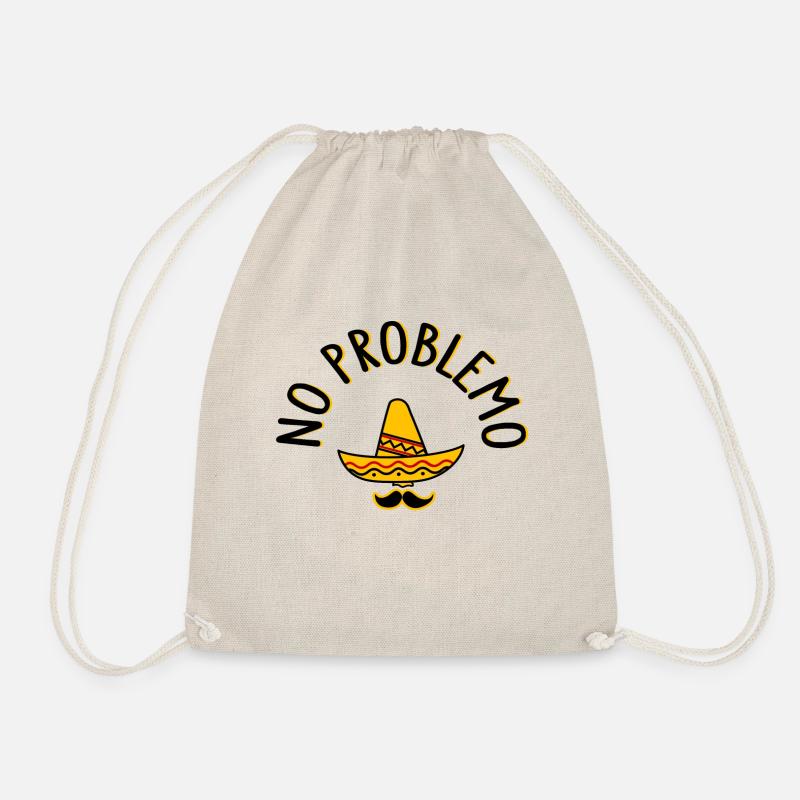 NO PROBLEMO Sombrero Mexico - Drawstring Bag - nature