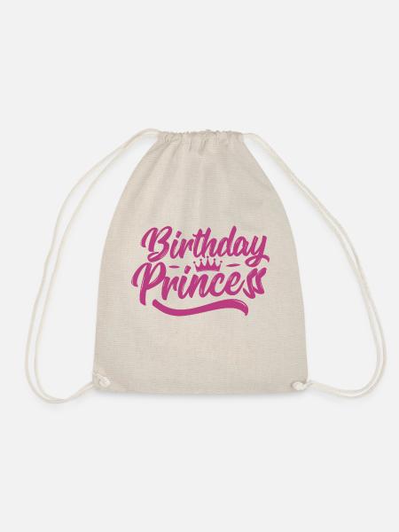Birthday princess - Turnbeutel - Natur