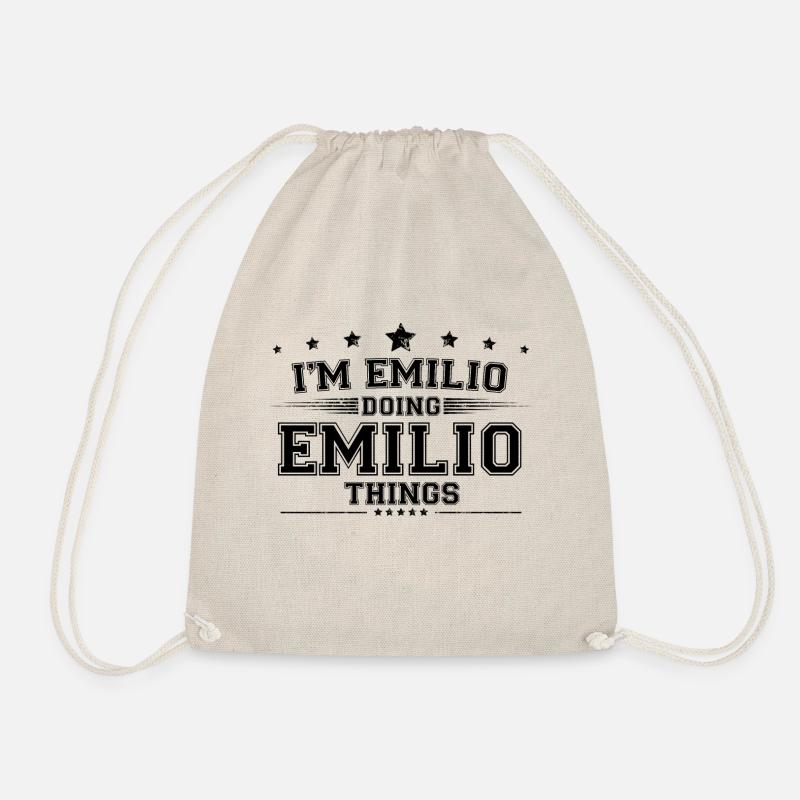 Ich bin Emilio, der Emilio-Dinge macht - Turnbeutel - Natur