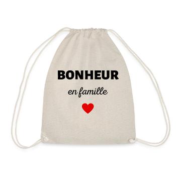 bonheur en famille - Sac de sport léger - nature - Devant