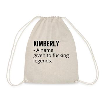 Kimberly a Name Given to Fucking Legends - Drawstring Bag - nature - Front
