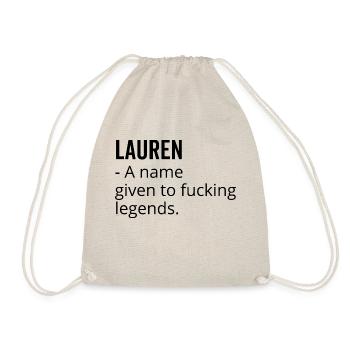 Lauren un nom donné à Fucking Legends - Sac de sport léger - nature - Devant