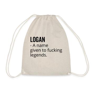 Logan, ein Name, der Fucking Legends gegeben wurde - Turnbeutel - Natur - Vorne