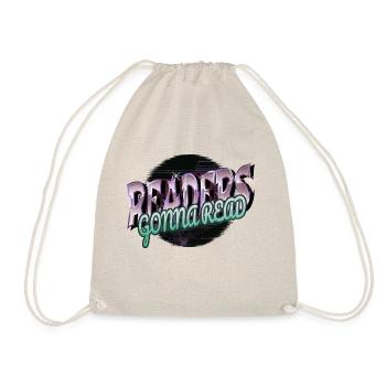 book children happy book lover humor quotes - Drawstring Bag - nature - Front