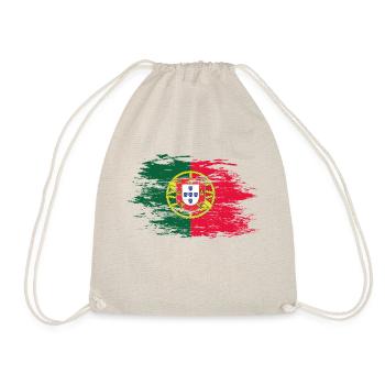 Portugal Flagge used - Turnbeutel - Natur - Vorne