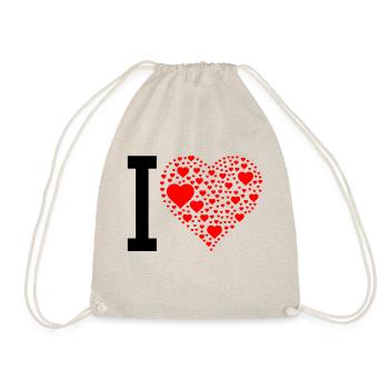 i love design 2 - Turnbeutel - Natur - Vorne