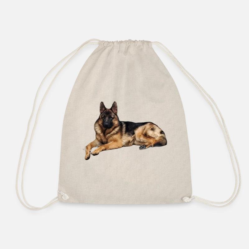 German Shepherd C Lasse - Drawstring Bag - nature