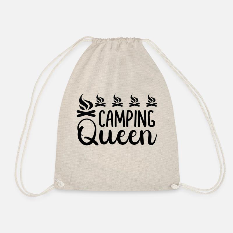 Camping Queen - Turnbeutel - Natur
