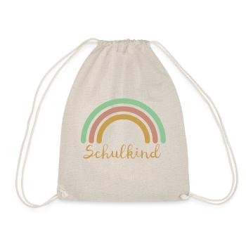 Schulkind Regenbogen - Turnbeutel - Natur - Vorne