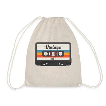 Cassette Vintage 1987 - Sac de sport léger - nature - Devant