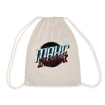 statement present idea present cool peace symbols - Drawstring Bag - nature - Front
