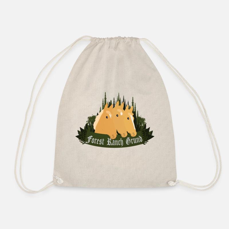 forest ranch ground - Drawstring Bag - nature