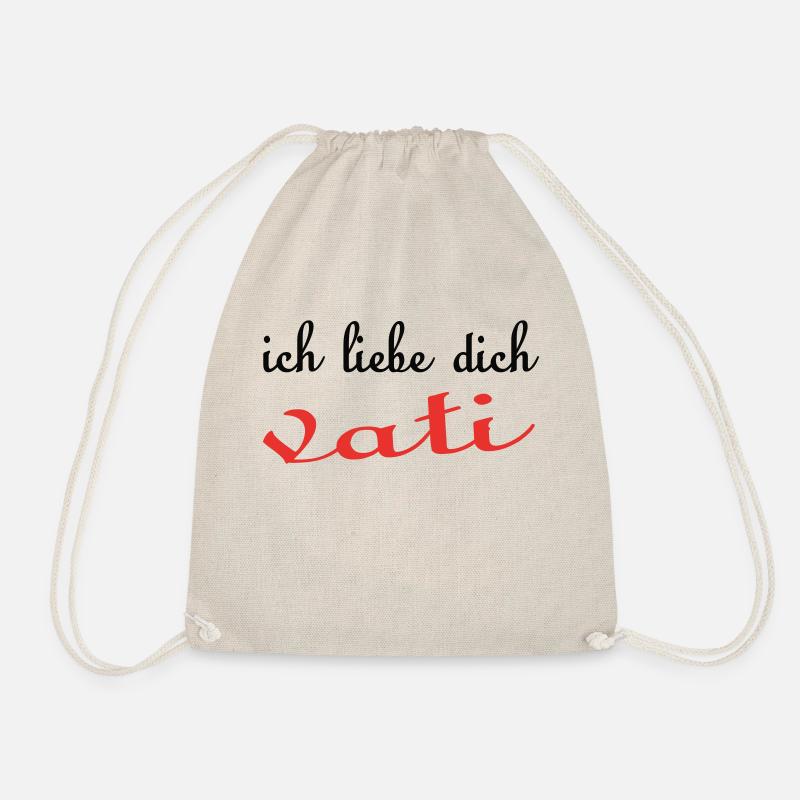 Ich liebe dich VATI - Turnbeutel - Natur