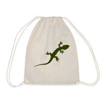 Gecko Echse - Turnbeutel - Natur - Vorne