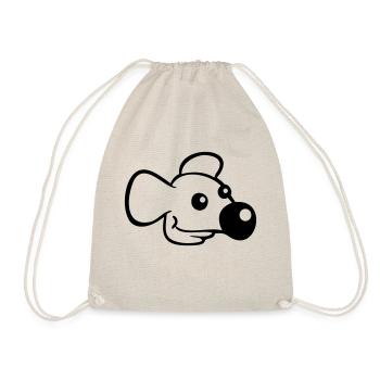 Mouse Big Nose Mouse Small Rat Rodent Cute - Drawstring Bag - nature - Front