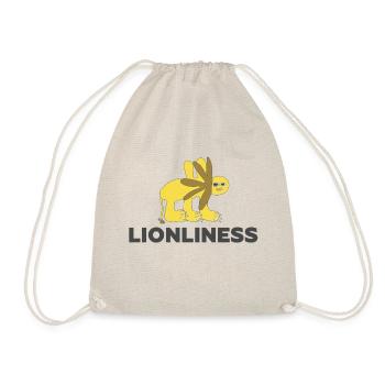 LIONLINESS - Lion Only Outsider Art - Drawstring Bag - nature - Front