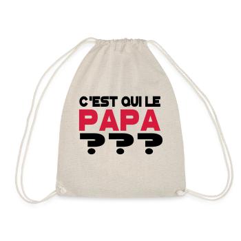 C'est qui le papa 2 - Sac de sport léger - nature - Devant