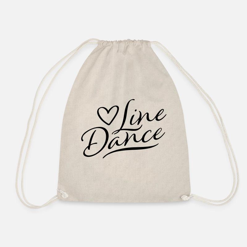 LOVE LINE DANCE - Turnbeutel - Natur