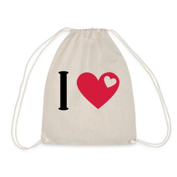 J'aime mon bébé Girlfriend Boyfriend Chat Chien - Sac de sport léger - nature - Devant