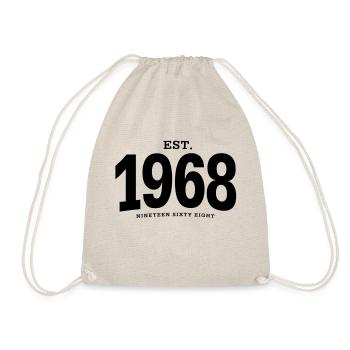 EST. 1968 Nineteen Sixty Eight - Drawstring Bag - nature - Front