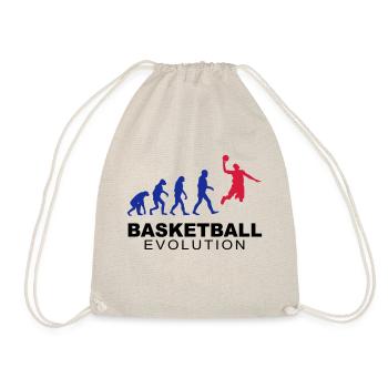 Basketball evolution - Drawstring Bag - nature - Front