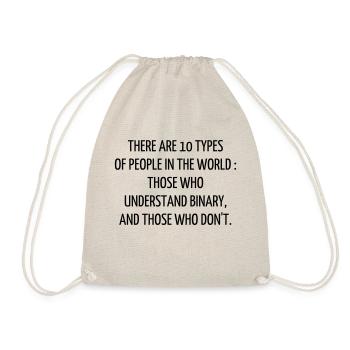 Quote / Gaming / Geek / Gamer / Computer / Game - Drawstring Bag - nature - Front