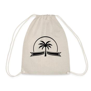 palm tree ribbon - Turnbeutel - Natur - Vorne