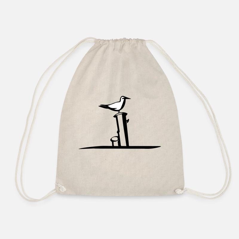 Seagull BIG - Drawstring Bag - nature