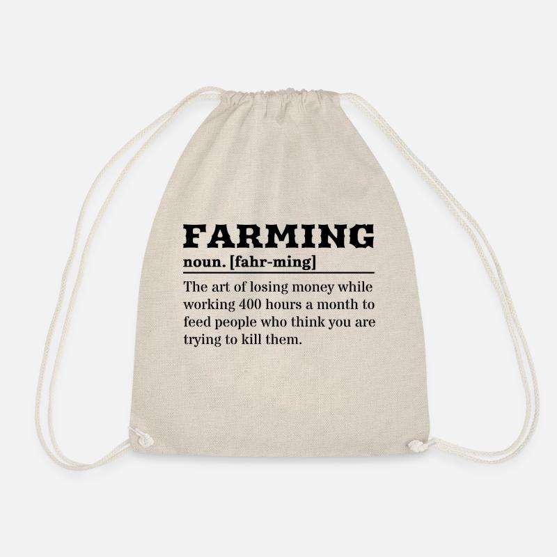 Farming definition - Drawstring Bag - nature