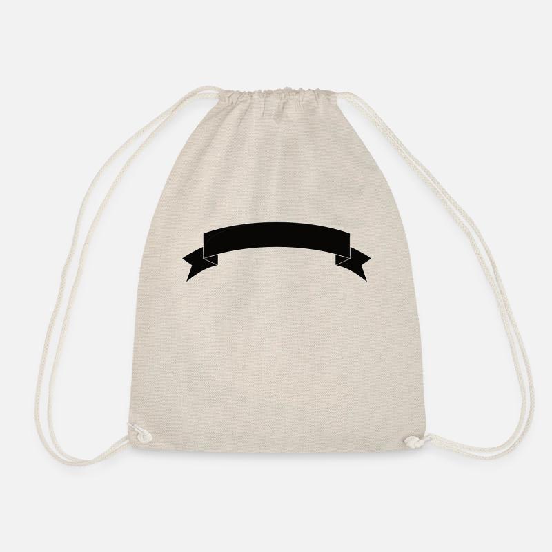 Banner pennant black - Drawstring Bag - nature