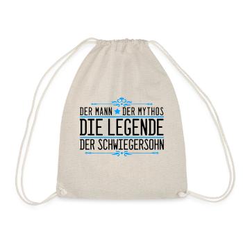 Der Man Mythos Legende Schwiegersohn Retro Spruch - Turnbeutel - Natur - Vorne