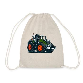 Trecker für den Bauern, auf dem Bauernhof Traktor - Turnbeutel - Natur - Vorne