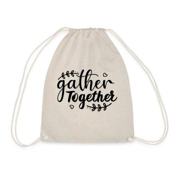 Gather Together - Drawstring Bag - nature - Front