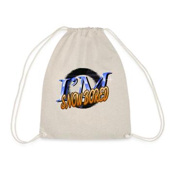 Baby Statement Bday Geek Happy Dinosaur Tshirt - Drawstring Bag - nature - Front