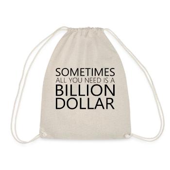 Billion Dollar Shirt - Turnbeutel - Natur - Vorne