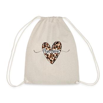 marraine coeur léopard tendance - Sac de sport léger - nature - Devant