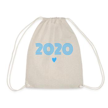 Born in 2020 boy - Drawstring Bag - nature - Front