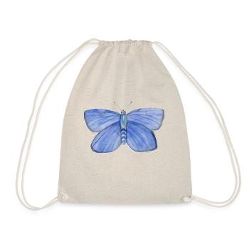 Butterfly Blue - Drawstring Bag - nature - Front