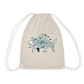 Haifisch - Turnbeutel - Natur - Vorne