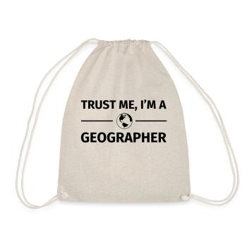 Trust me I'm a Geographer - Turnbeutel - Natur - Vorne