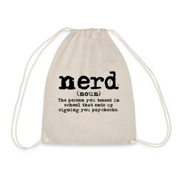 Nerd Definition - Drawstring Bag - nature - Front