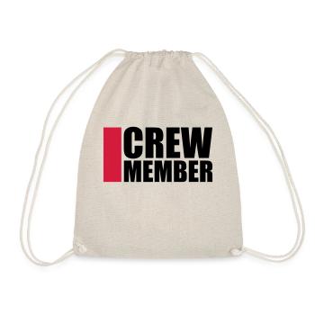 Cool Crew Member Logo-Design - Drawstring Bag - nature - Front