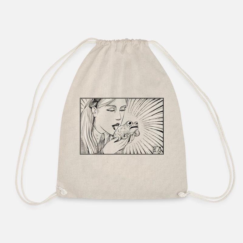 Swedish Frog - Swedish Frog - Drawstring Bag - nature