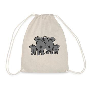 family love couple paerchen 2 baby child small ka - Drawstring Bag - nature - Front